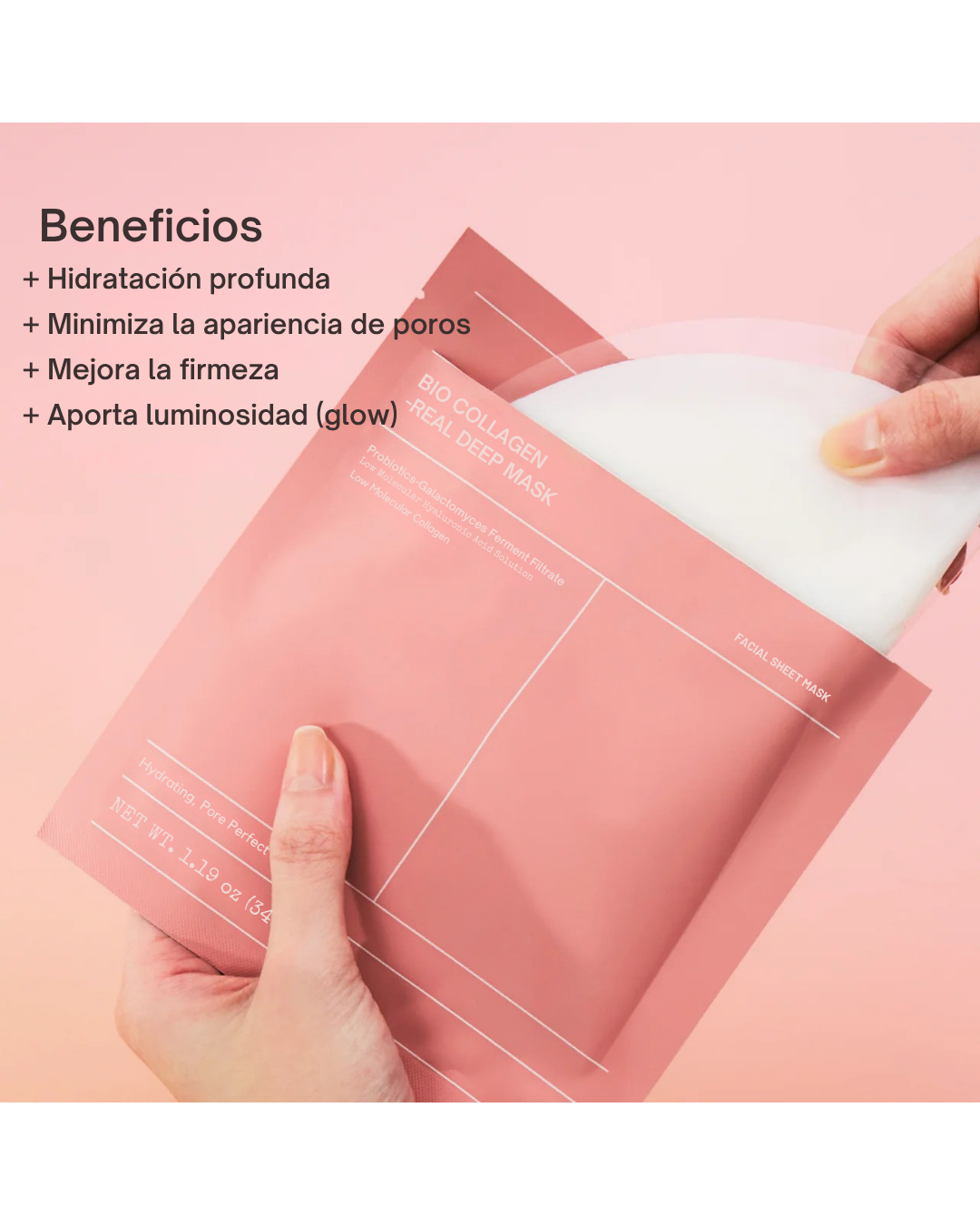 Caja Mascarilla Glow de Colageno BIODANCE