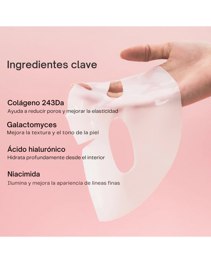 Caja Mascarilla Glow de Colageno BIODANCE