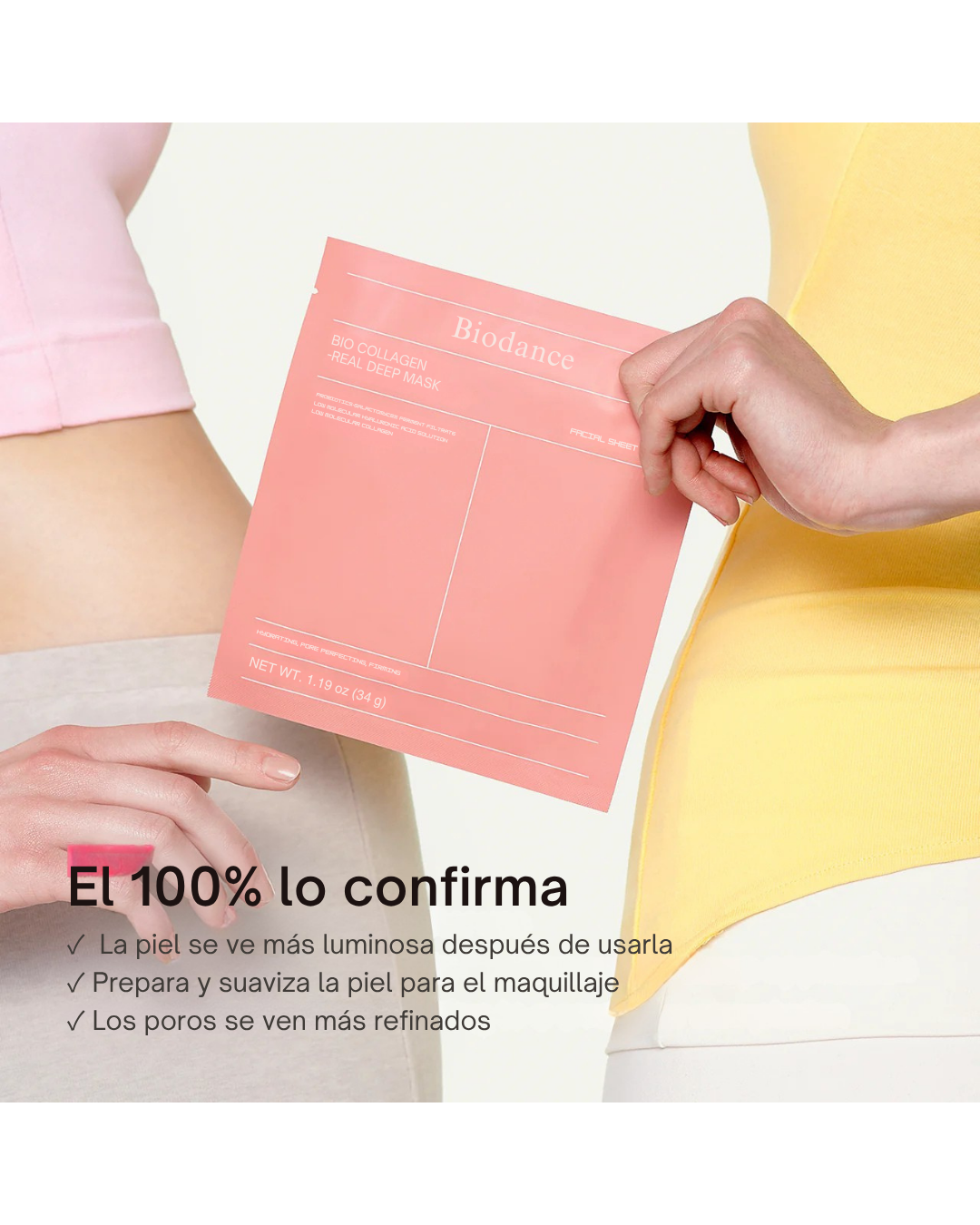 Caja Mascarilla Glow de Colageno BIODANCE