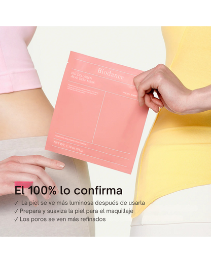 Caja Mascarilla Glow de Colageno BIODANCE