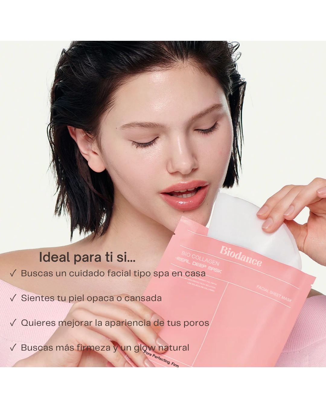 Caja Mascarilla Glow de Colageno BIODANCE