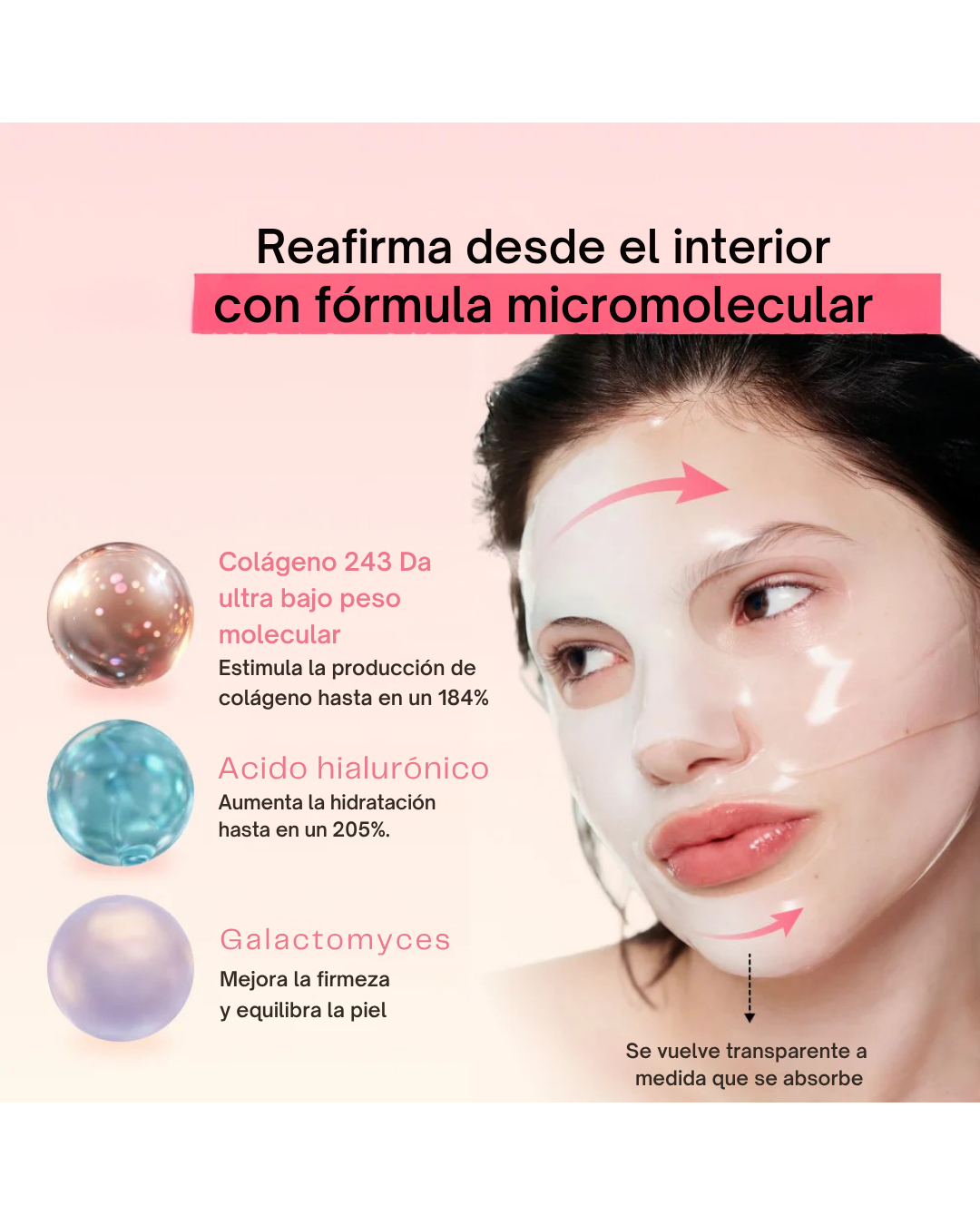 Caja Mascarilla Glow de Colageno BIODANCE