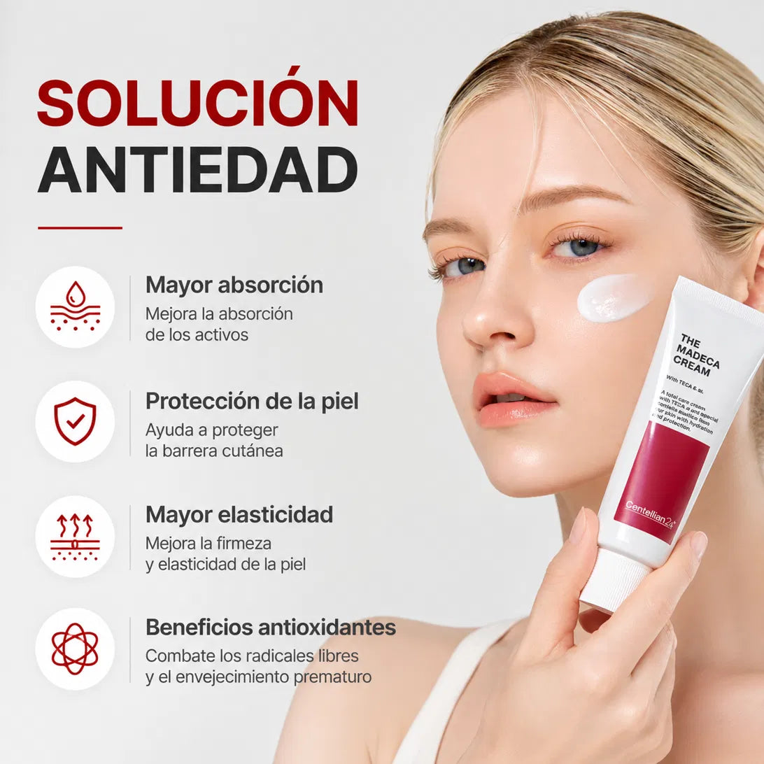 Madeca Cream™ | Crema Coreana Anti-Edad para Piel más Joven y Luminosa